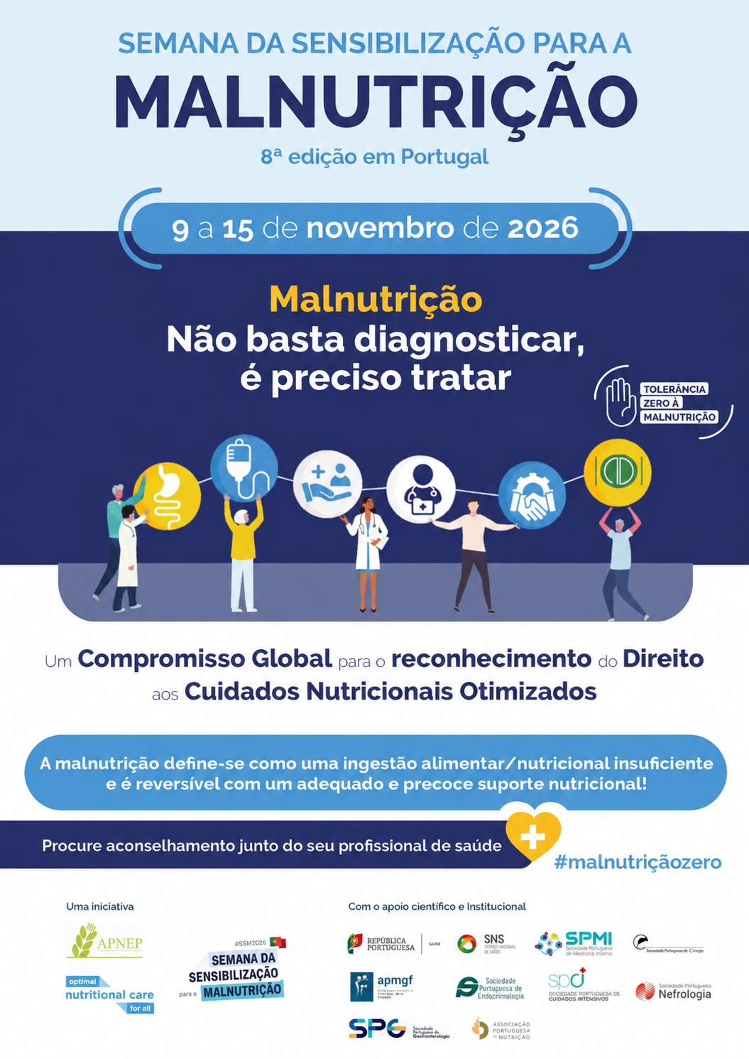 Poster da 8.ª Semana da Sensibilização para a Malnutrição 2026
