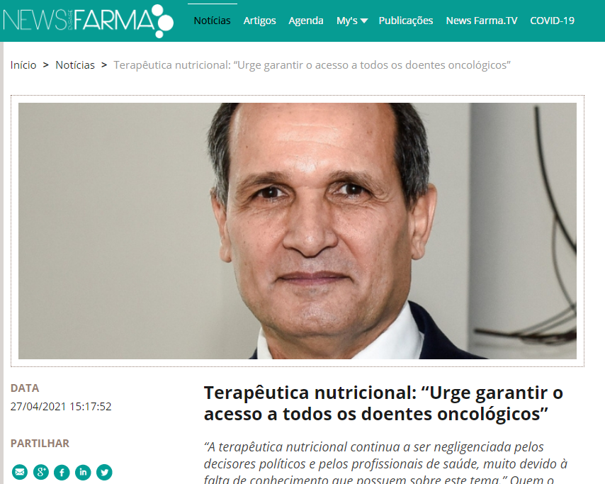 Terapêutica nutricional: “Urge garantir o acesso a todos os doentes oncológicos”