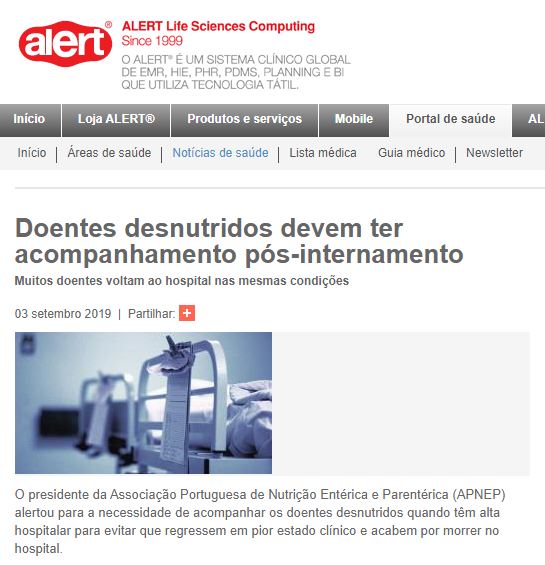 Doentes desnutridos devem ter acompanhamento pós-internamento