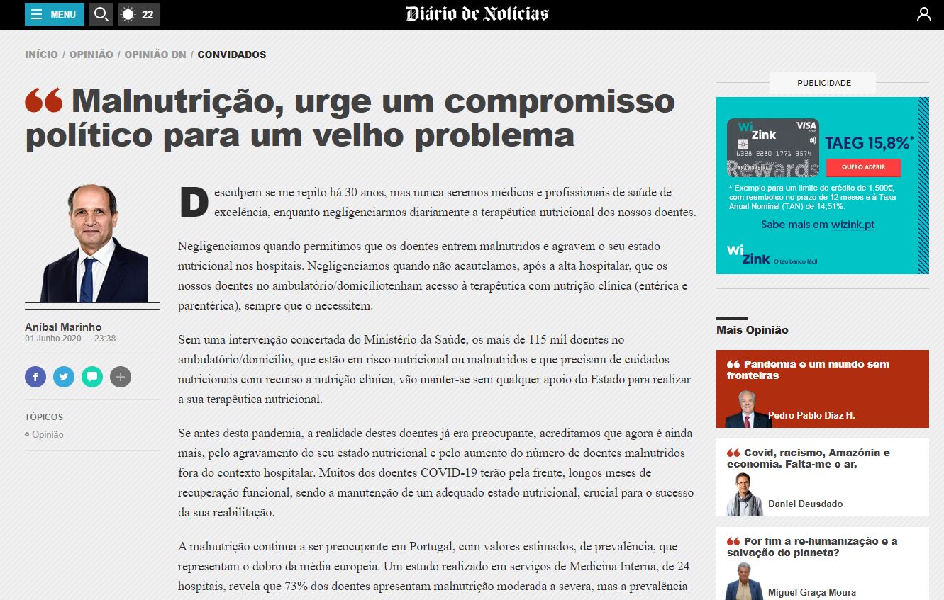 Malnutrição, urge um compromisso político para um velho problema